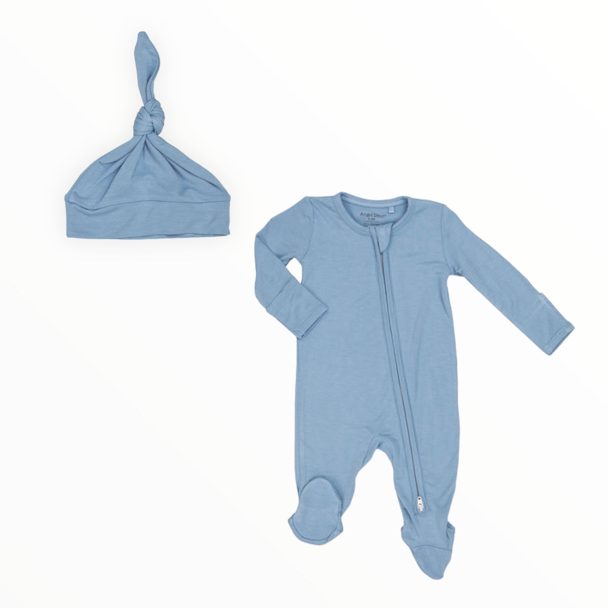 Angel Dear - Forest Green 2 Way Zipper Footie 0-3mo