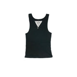 T2LOVE BASIC CROPPED TANK - BLACK