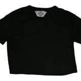 T2LOVE SHORT SLEEVE CROPPED TEE - BLACK