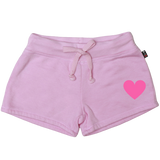 T2LOVE DRAW STRING SHORT - BUBBLE GUM PINK/HEART