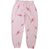 T2LOVE ATHLETIC ELSTIC WAIST/CUFF PANT-  BRUSH PINK/BOLT