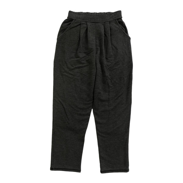 T2LOVE PLEATED FRONT ELASTIC PKT SWEATPANT - CHARCOAL