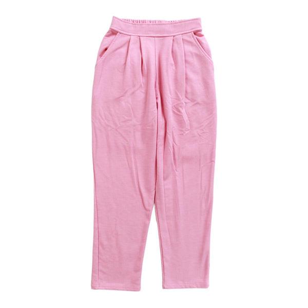 T2LOVE PLEATED FRONT ELASTIC PKT SWEATPANT - PINK