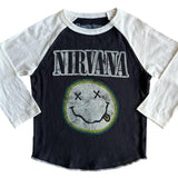 ROWDY SPROUT NIRVANA SMILEY L/S RAGLAN