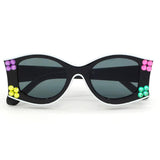 BARI LYNN COOL SPACE SUNGLASSES - BLACK/NEON