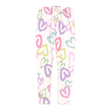 T2LOVE LONG LEGGINGS - WHITE/MIX HEARTS