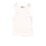 T2LOVE CROP BABY TANK - WHITE