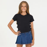 VINTAGE HAVANA RIBBON BOW TEE - BLACK