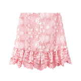 MARLO KIDS KIERA EMBROIDERED TOP AND SKIRT SET