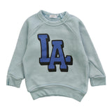 COZII CREW SWEATSHIRT AND SWEATS SET - LA/ BABY BLUE