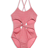 LITTLE PEIXOTO KARLA ONE-PIECE - SUNSET CORAL SPARKLE