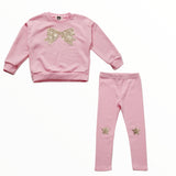 PETITE HAILEY NYLA SWEATSHIRT/LEGGING SET -PINK