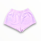 FLOWERS BY ZOE SHORTS - BABY PINK STUDDED