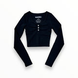 KATIE J KEELY LONG SLEEVE - BLACK