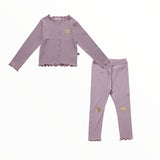 PETITE HAILEY SET HAILEY CARDIGAN AND LEGGING - PURPLE