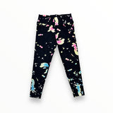 FLOWERS BY ZOE LEGGING - BLACK/BLEACH MULTI COLOR