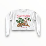 PRINCE PETER CROP PULLOVER - WHITE/BEVERLY HILLS