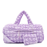 OMG OCCESSORIES QUILTED SCRUNCHIES LARGE DUFFLE BAG