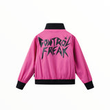 NUNUNU THE BOMB BOMBER JACKET - HOT PINK