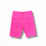 FLOWERS BY ZOE BIKE SHORT - NEON PINK