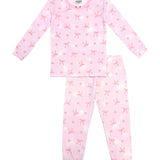 ESME GIRL L/S SLEEVE PAJAMA SET - COQUETTE