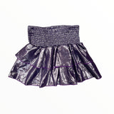 FLOWERS BY ZOE SKIRT -  PURPLE METALLIC