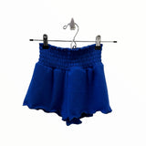 CHERYL KIDS SMOCK RUFFLE SHORT - ROYAL BLUE