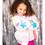 THREE WILDFLOWER DESIGNGS BORN TO BE A STAR SEQUIN BOMBER