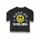 PRINCE PETER T-SHIRT - BLACK/KEEP ON SMILING