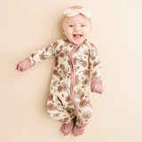 LITTLE ONE BABMBOO FOOTIE - ELEANOR FLORAL