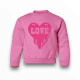 PRINCE PETER PULLOVER - PINK/DRIPPY HEART