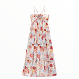 MARLO KIDS HOLIDAY MAXI DRESS - FLORAL