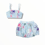 KATE J. TWEEN UMA/QUINN SKIRT SET - BLUE FLORAL