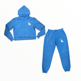 FIREHOUSE SWEATPANT - NEON BLUE/LA