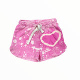 CALIFORNIAN VINTAGE GYM SHORT -  TIE DYE PINK HEART