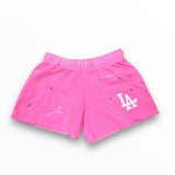 FIREHOUSE SHORT - NEON PINK/LA/SPLATTERED