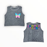 FIREHOUSE MUSCLE TANK - HEATHER GRAY/ SUMMER TOUR