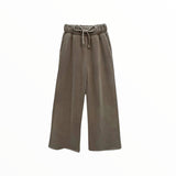 KATIE J CODY WIDE LEG SWEATPANT - MUSHROOM