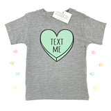 BOYS VALENTINES DAY SHIRT - TEXT ME CANDY HEART