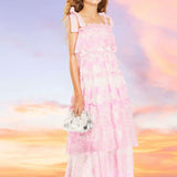 MARLO KIDS LENA MAXI DRESS - PINK