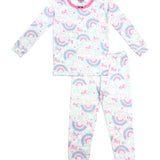 ESME GIRL L/S SLEEVE PAJAMA SET - UNICORN SKY