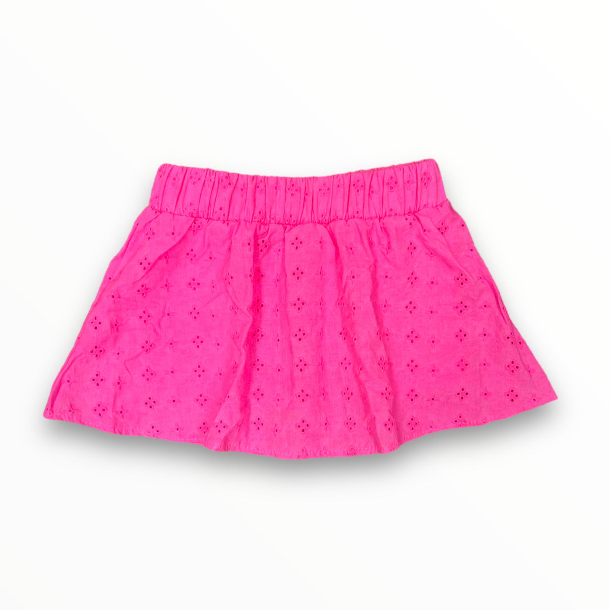 FLOWERS BY ZOE EYELET SKORT - NEON PINK – Meant 2 Be Kids