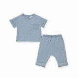 1+ IN THE FAMILY BENEDETTO TOP/LORETTA PANT - DENIM