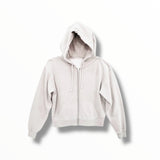 KATIE J TWEEN CODY ZIP HOODIE - ECRU