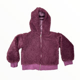 FLOWERS BY ZOE SHERPA JACKET - PURPLE