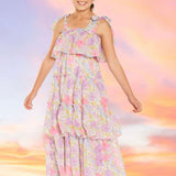 MARLO KIDS CHARLOTTLE MAXI DRESS - FLORAL