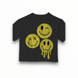 PRINCE PETER T-SHIRT - BLACK/3 SMILEY