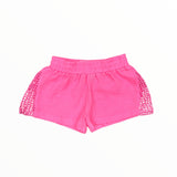 FLOWERS BY ZOE GAUZE SHORTS - NEON PINK