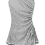 KATIE J TWEEN ALEXIA DRESS - SILVER