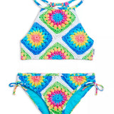 LIMEAPPLE AOLANI TWO PIECE SWIMSUIT - CROCHET